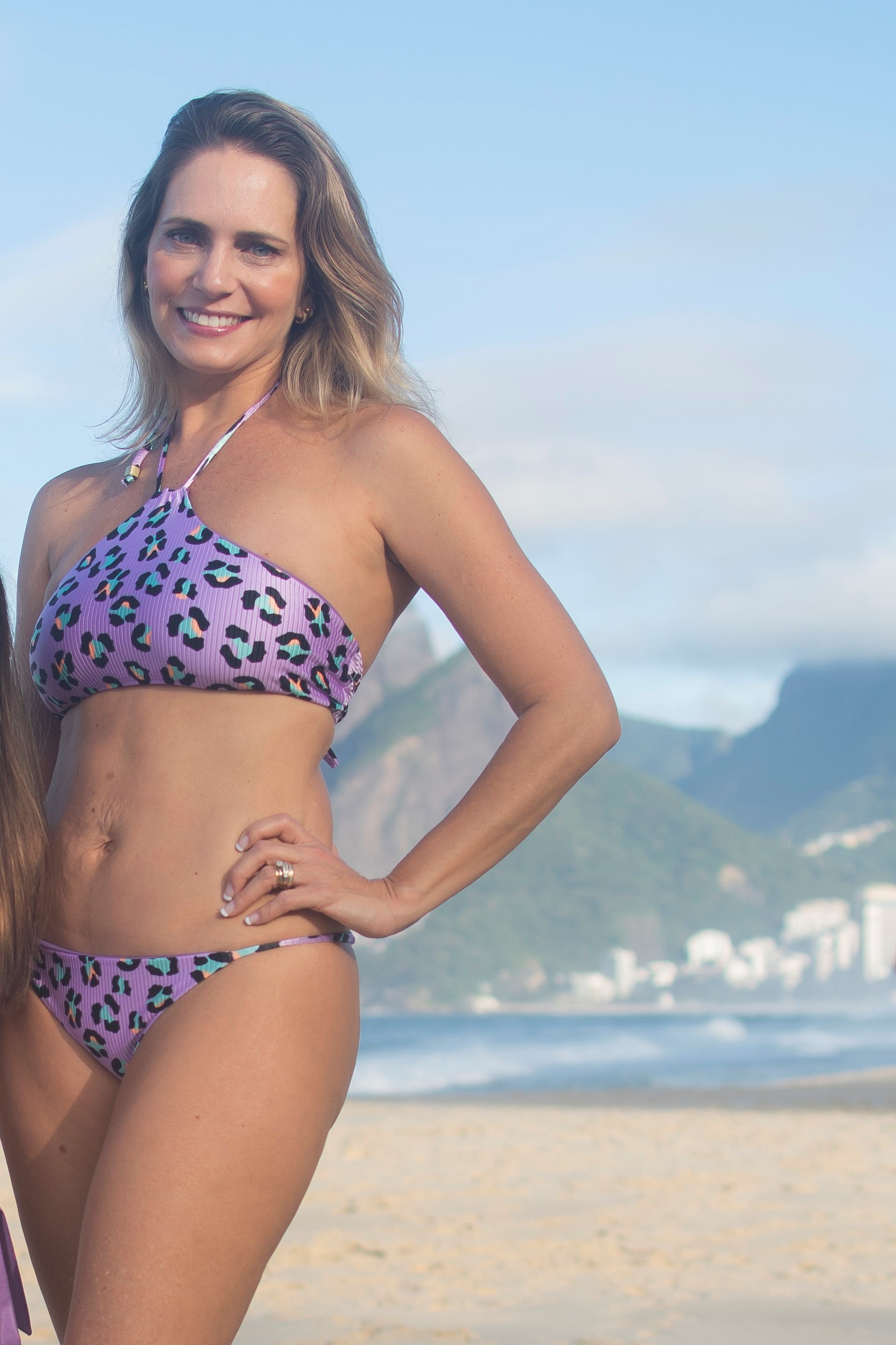 Purple leopard bikini online